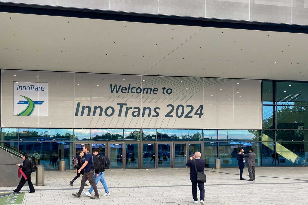 Bild von der InnoTrans 2024 für die Teilnahme von Move & Traffic Controls auf der Messe