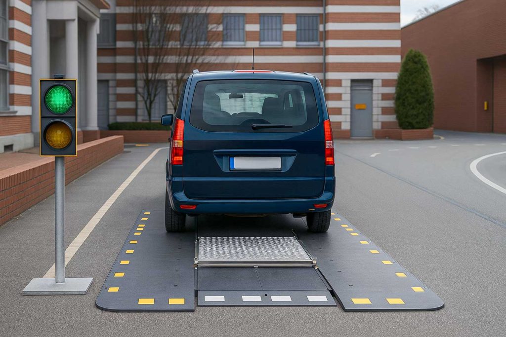 Minivan via system for mobile underbody inspection with the Auto²Scansystem